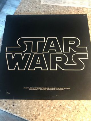 Vintage 1977 Star Wars Movie Sound Track LP Album Record 2T - 541 2