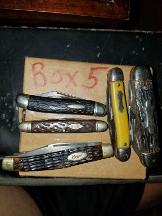 Allotment Of (5) Vintage Pocket Knives