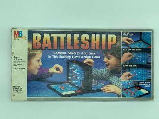 Battleship Board Game Vintage 1984 Milton Bradley Complete