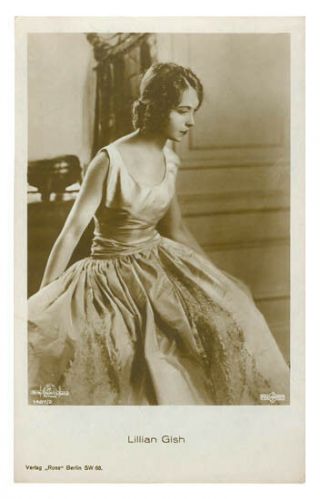 Film Movie Actress Lillian Gish Vintage Photo Postcard