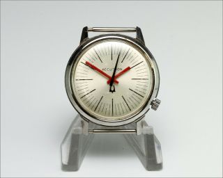 Vintage 1971 Bulova Accutron Stainless Wrist Watch - Watchmaker Estate -