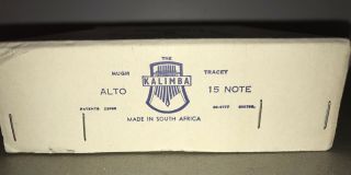 Vintage Hugh Tracey 15 Key Alto Kalimba Thumb Piano South Africa 1966 2