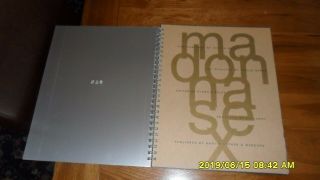 Vintage Madonna Sex Art & Photography Book W/ Metal Spiral Bound Cover Meisel
