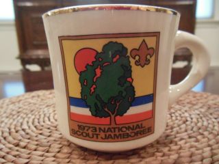 Vintage - Rare - Boy Scout of America Ceramic Mug Set of 7 5