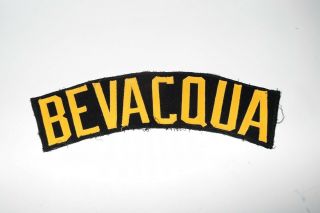Vtg 1980/81 Pittsburgh Pirates Game Worn Kurt Bevacqua Name Plate Tape