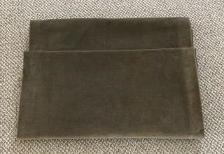 1 Restoration Hardware Vintage Velvet Curtain Drape Rod Pocket Brown Mink 50x94