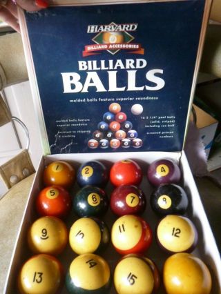 Harvard Vintage Regulation Billiard Balls Po503