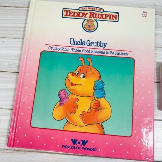 Worlds of Wonder Vintage Teddy Ruxpin Casette Tape & Book - Uncle Grubby 2