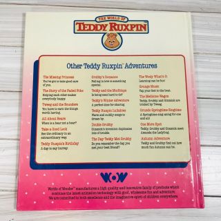 Worlds of Wonder Vintage Teddy Ruxpin Casette Tape & Book - Uncle Grubby 4