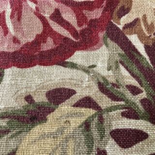 Vtg Ralph Lauren Guinevere Square Linen Decorative Pillow Case 23 Inch Floral 6