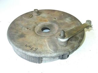Norton Rear Brake Plate With Shoes Cam And Brake Arm 16h Es2 G Vintage