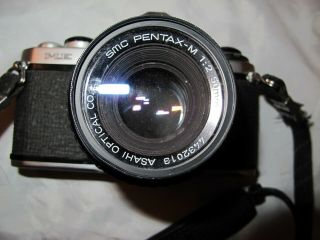 Vintage Pentax ME 35mm SLR camera with SMC PentaxM 1:2 50mm lens 6