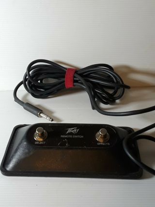 Peavey Footswitch 2 Button Effects Reverb Vintage Switch