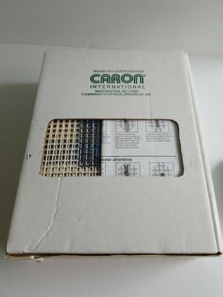 Vintage CARON WONDERART BUTTERFLY FANTASY 4125 LATCH HOOK KIT 15 