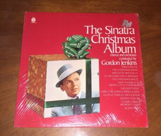 Vintage Frank Sinatra Christmas Lp Record Album Rare Yellow Red Capitol Sm - 894