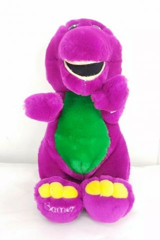 Vintage Barney The Purple Dinosaur 13 " Plush Stuffed Animal Lyons Group 1993 Tv