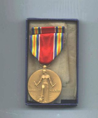 Vintage World War 2 Victory Medal – Issue Box