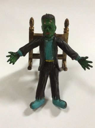 Vintage 1974 Bendy Creature Frankenstein Universal Monster Hong Kong 6217