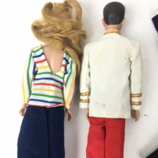 Vintage 60s Barbie and Ken Dolls couple with extra clothes 5