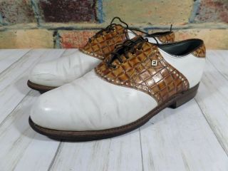 Vintage Footjoy Premier Classic Dry Saddle Croc Men 