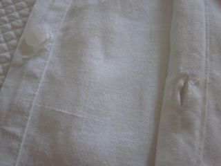 Vintage White Cotton Duvet Cover Battenburg Lace Inserts 87x70 inches 7