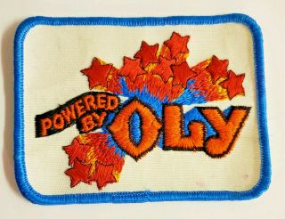 Powered By Oly Vintage Olympia Beer Patch Red Stars Embroidered Jacket Vest Hat