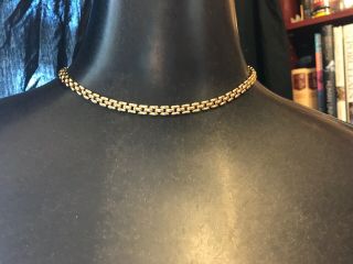 Vintage Modernist Gold Tone Choker Necklace
