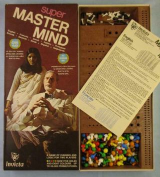 Vintage 1975 Master Mind Game Invicta Complete Logic Strategy