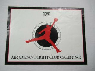 Vintage 90s Air Jordan Flight Club Calendar Wheaties Give Away Michael Jordan