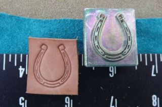 Leather Tools/ Vtg Midas 1 " Stamp 8218 Horse Shoe