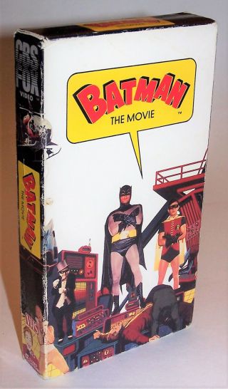 Vintage 1989 Batman: The Movie VHS Video Cassette CBS/FOX - Adam West Burt Ward 2