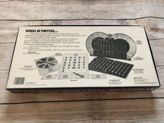 Wheel Of Fortune Board Game 1985 Vintage 2