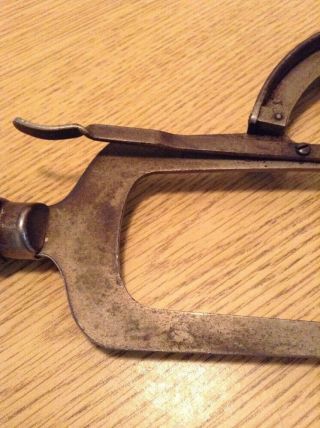 RARE Vintage Leather thickness gauge Tool No.  1 made by Woburn MA Machine Co. 6