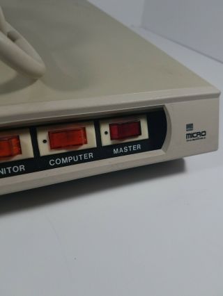 Micro Power Control Center Vintage Model PC40F Surge Protector 5