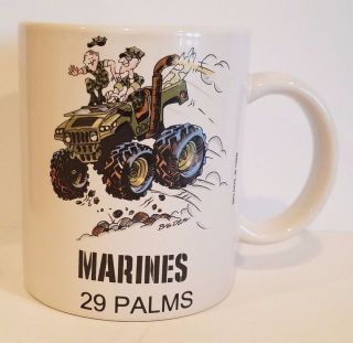 Vintage 29 Palms Marines Coffee Cup Mug Big Deal Twenty Nine Giftware Shanty