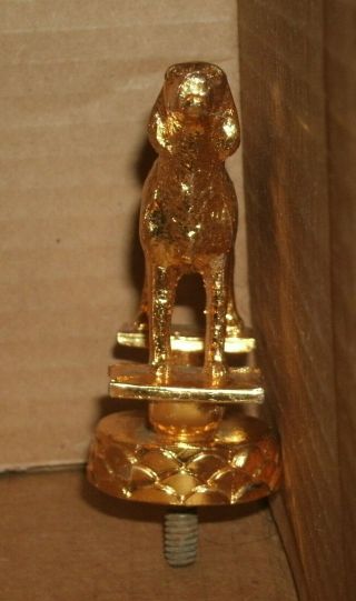 Vintage 1980 ' s Brass Metal Dog Trophy Topper Champion K9 Best of Show Award Part 2