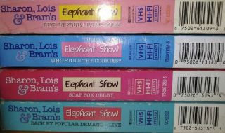 4x Vintage Sharon,  Lois & Brams Elephant Show (VHS,  1987). 6