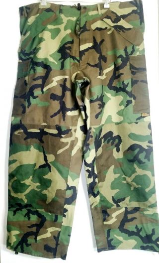 Vintage 1996 Marine Corps Ecwcs Goretex Woodland Camo Pants Extra Large Reg