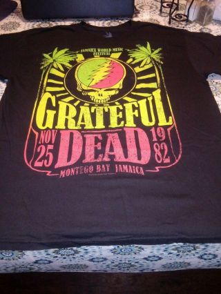 Vintage Music Concert T Shirt Grateful Dead Montego Bay Jamaica Festival