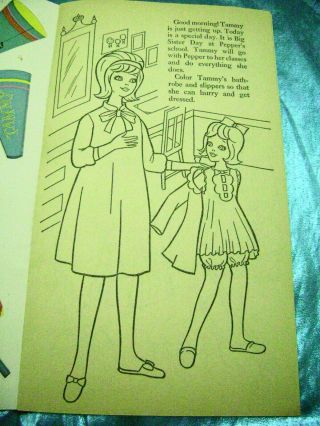 VTG PAPER DOLLS 1964 TAMMY GOLDEN FUNTIME BOOK ULTRA RARE UNCUT barbie 6