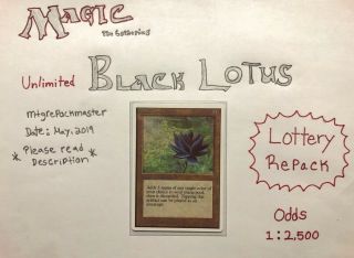 Mtg Repack Black Lotus Vintage Old School Magic The Gathering Lottery