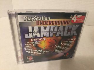 Vintage Ps1 1998 Underground Jampack Demos Complete W/man Playstation Network