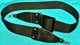 Hasselblad Vintage 1.  5 " Leather - Nylon Adjustable Shoulder Neck Strap All Type V