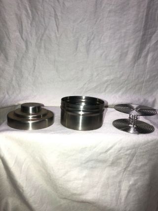 Vintage Nikor Stainless Steel Developing Tank For Two 35mm Films With 2 Reels