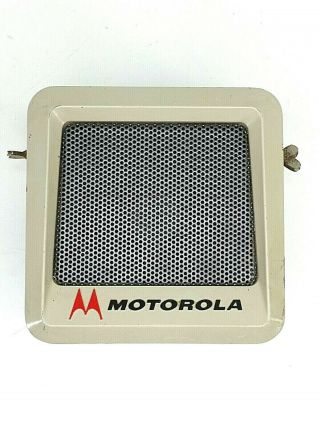 Vintage 1966 Metal Motorola Mobile Police Fire Radio External Speaker Tu - 324a - 1