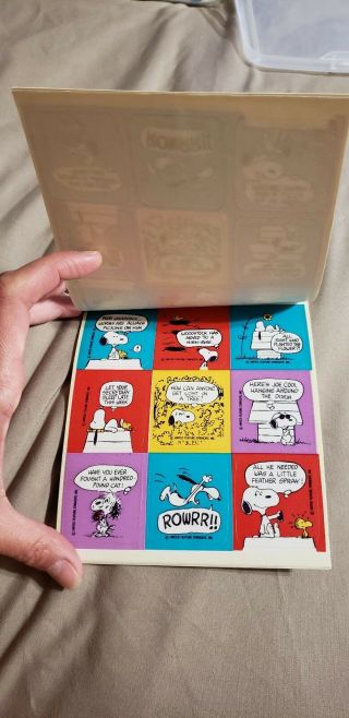 Vintage Snoopy Peanuts Stickers Postage Seals Stickers Book Hallmark UFS,  Inc 5