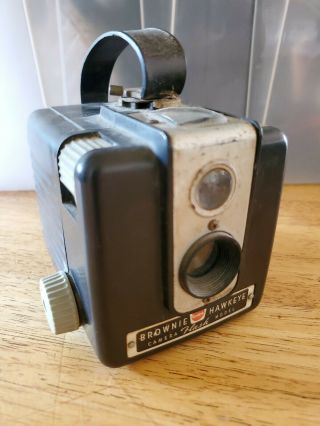 Antique Vintage Kodak Brownie Hawkeye Flash Model Camera Photography