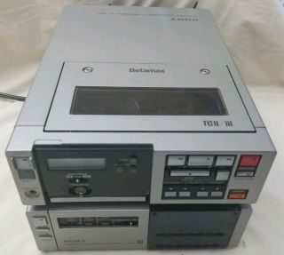 Sony Betamax Portable Videocassette Recorder Sl - 2000 Japan Vintage