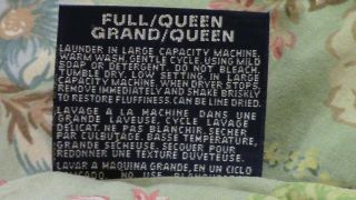 Rare Vintage RALPH LAUREN CHARLOTTE Floral COMFORTER Queen/Full Size 4