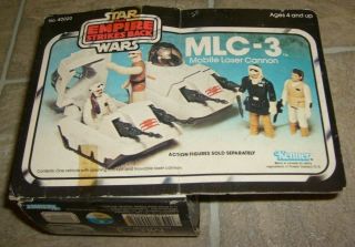 Vintage Star Wars The Empire Strikes Back Mlc - 3 Mobile Laser Cannon & Box 1981